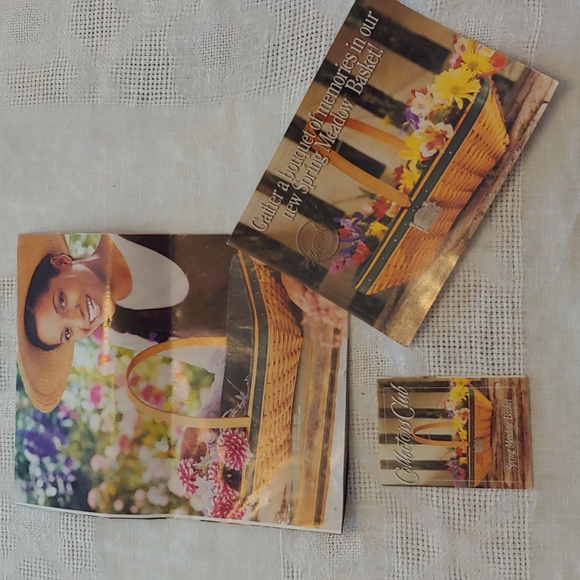 Longaberger Spring Meadow Basket Bundle NWT - Picture 15 of 16